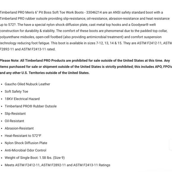 Timberland Pro Mens 6” Pit Boss Steel Toe Industrial Work Boot Brown Siz… - Picture 11 of 11